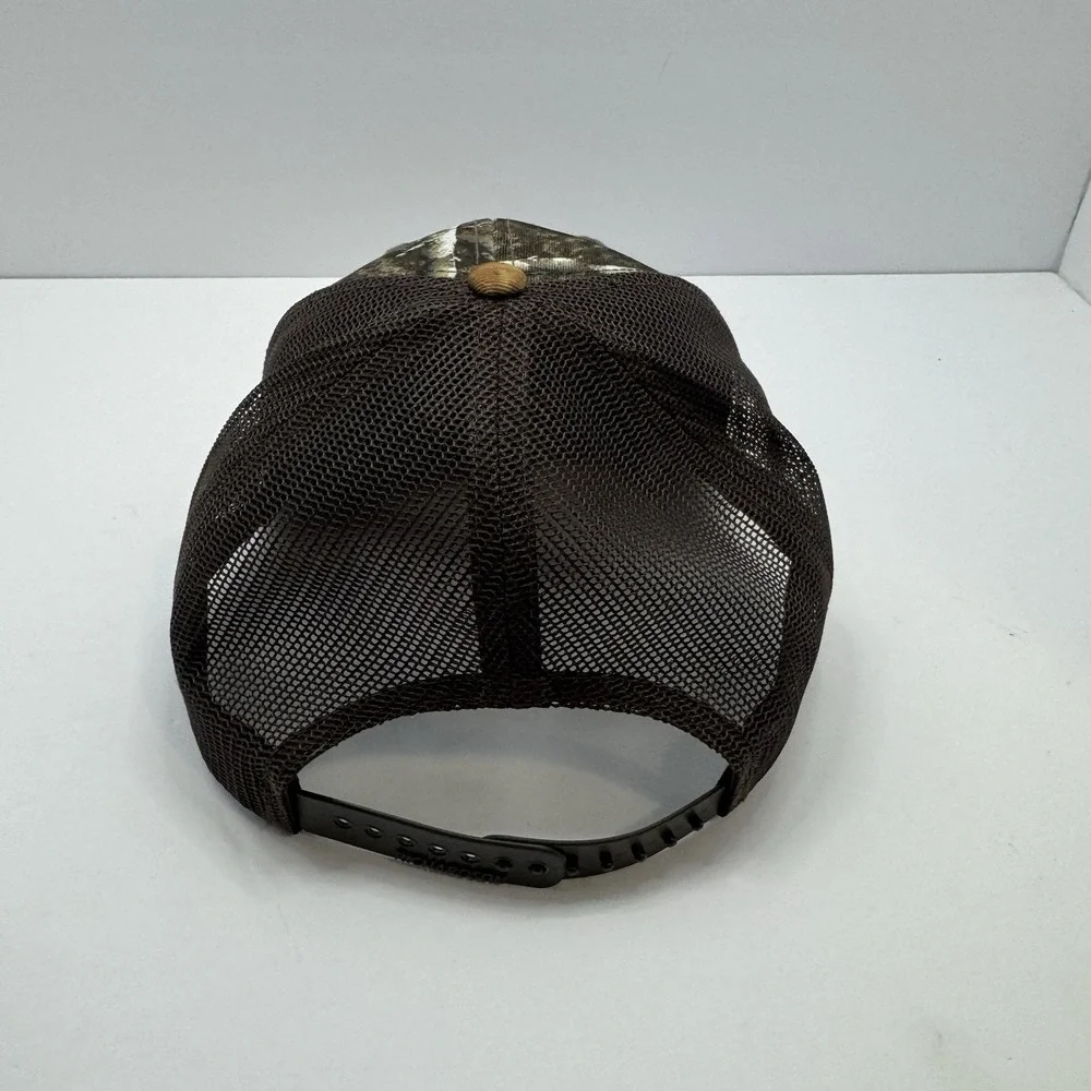 Richardson Camo Vega Trucker Hat Adjustable Black Mesh Outdoor Cap